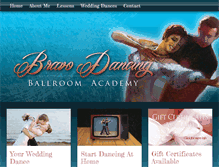 Tablet Screenshot of bravodancing.com